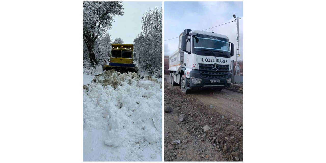 Elazığ’da kapalı köy yolu kalmadı