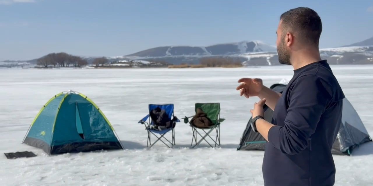 Donan Nazik Gölü’nde kamp keyfi