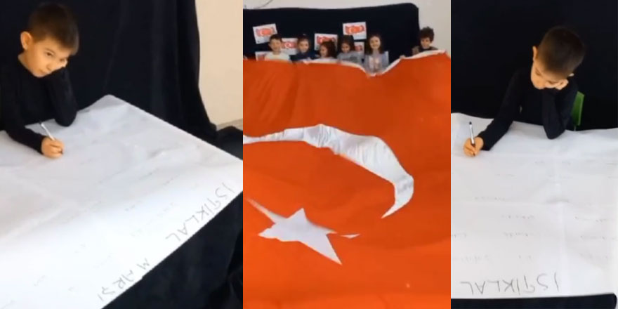 Kaküv'de Minik Öğrencilerden İstiklal Marşı ve Mehmet Akif Ersoy'a Anlamlı Anma