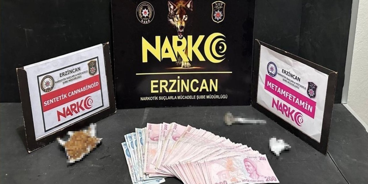 Erzincan’da bir miktar uyuşturucu ele geçirildi