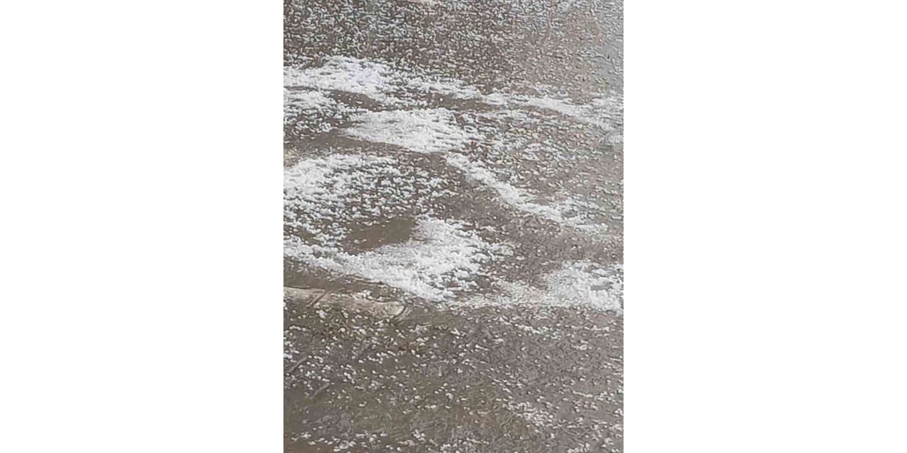 Kovancılar’da dolu etkili oldu