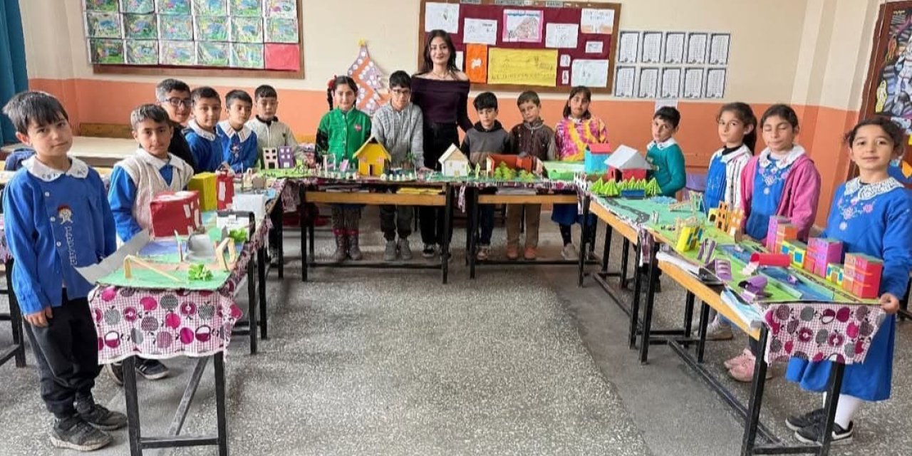 Diyadin’de öğrenciler yapay çevre tasarımı gerçekleştirdi