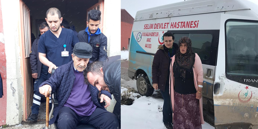 Hasta vatandaşlara oy kullanmaları için nakil desteği verildi