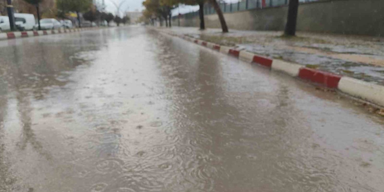Erciş’te yağmur yağışı etkili oldu