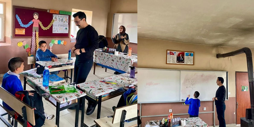 Akyaka’da kaymakam öğrencilerle buluştu