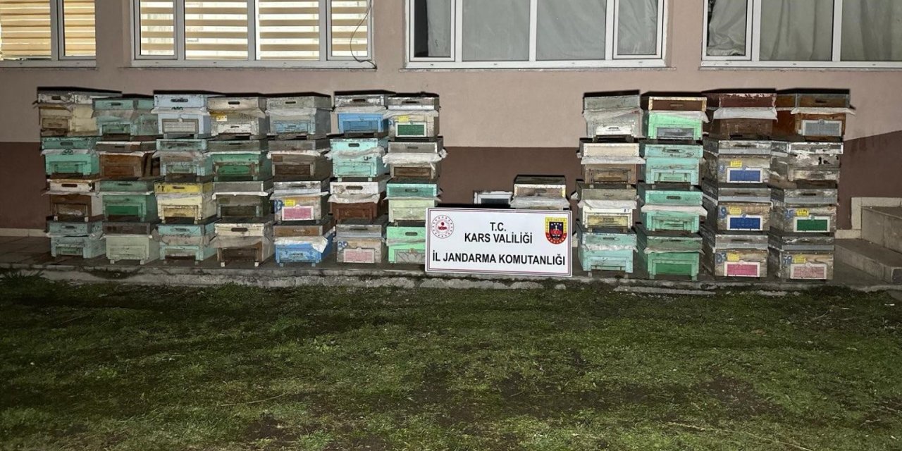 Kağızman’da arı kovanı hırsızları yakalandı
