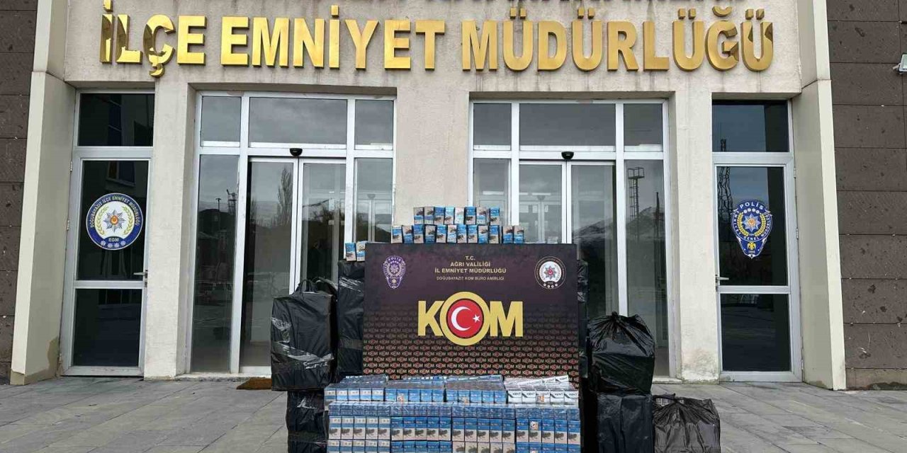 Ağrı’da 10 bin paket kaçak sigara ele geçirildi