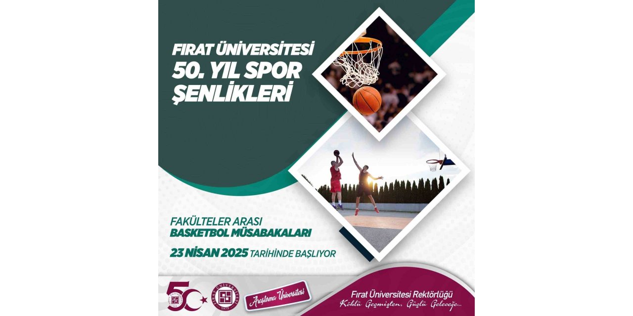 FÜ’de 50. yıl coşkusu spor şenlikleriyle sürüyor