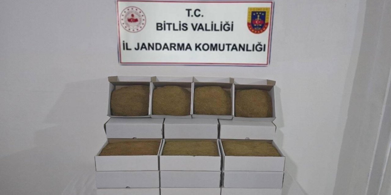 Bitlis’te 35 kilogram kıyılmış tütün ele geçirildi