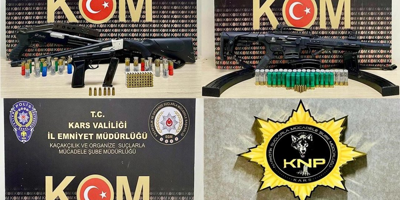 Susuz’da silah ve mühimmat ele geçirildi