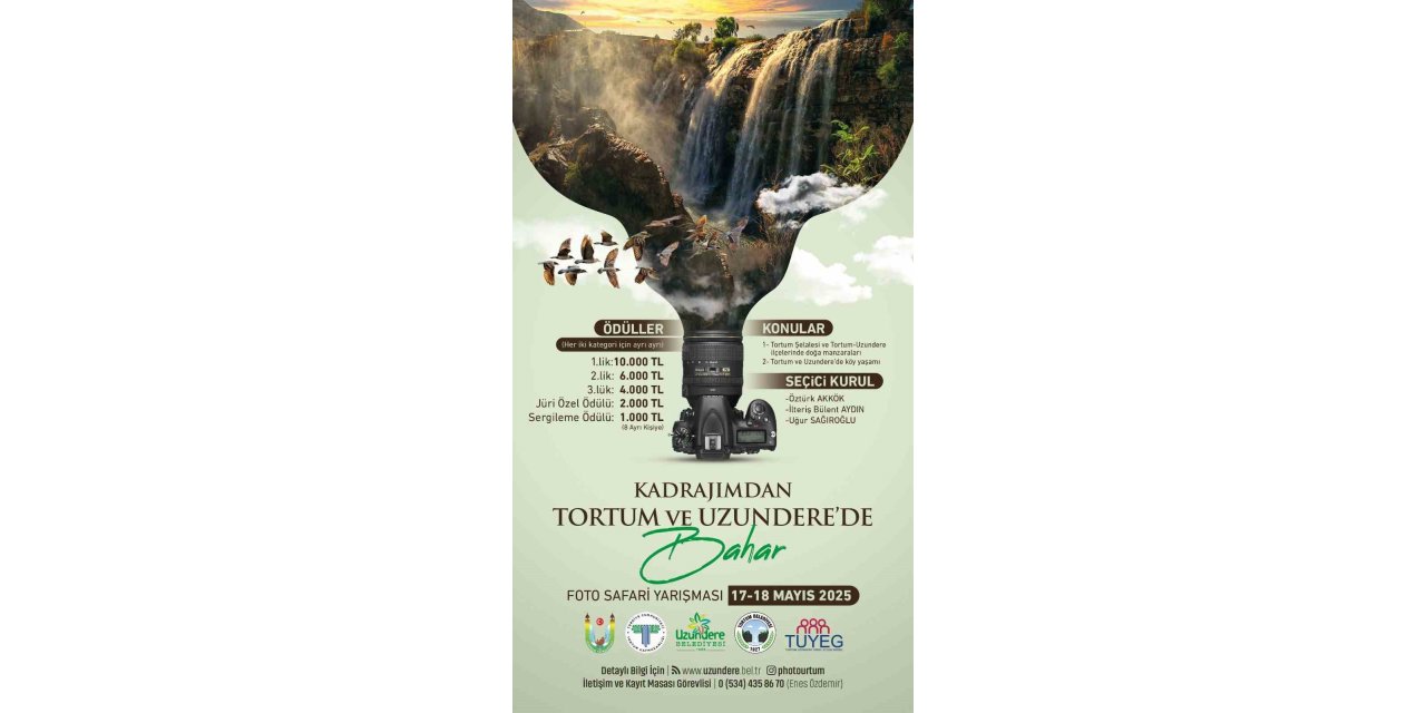 Tortum ve Uzundere’de bahar coşkusu foto safariyle taçlanacak
