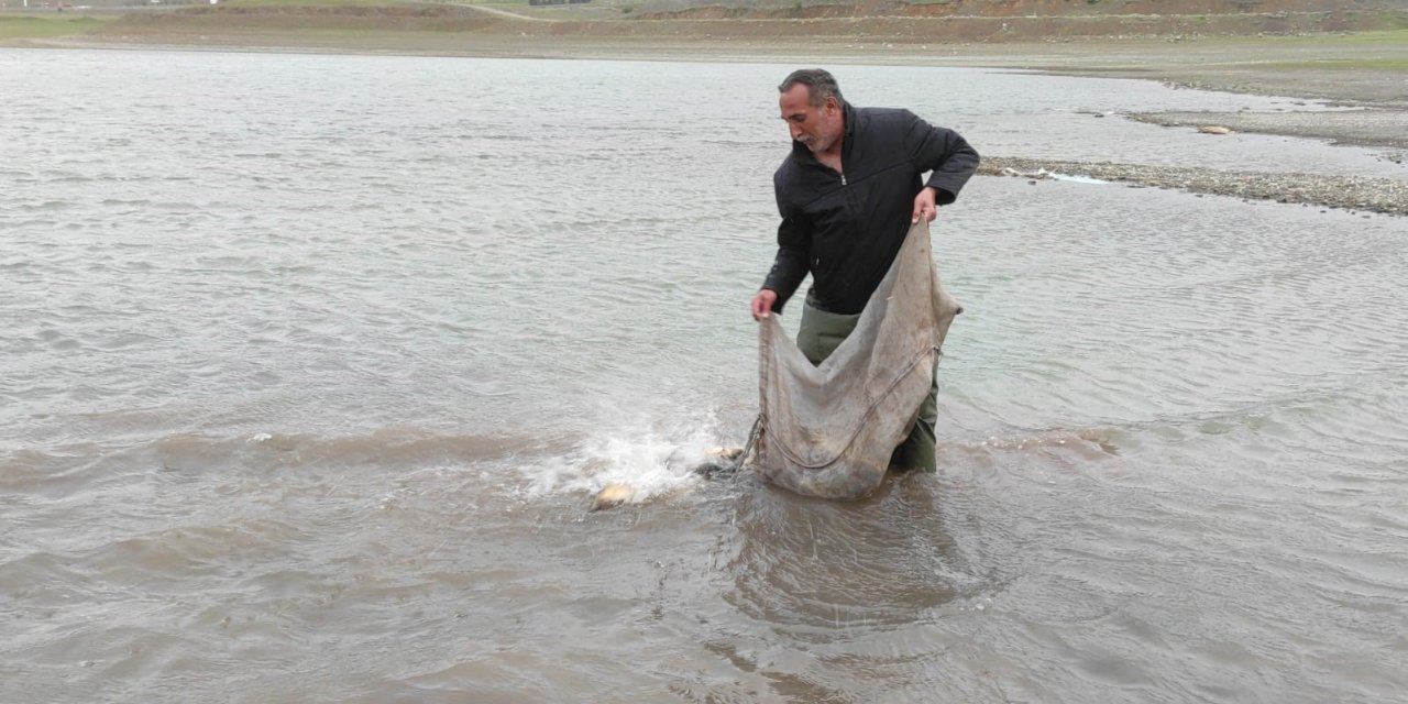 Elazığ’da 2 bin 500 metre ağ ve 500 kilo balık ele geçirildi