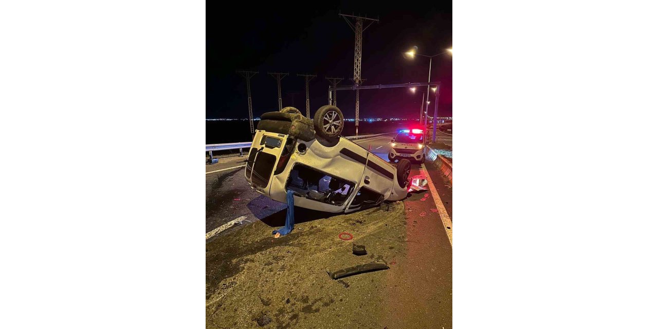 Ağrı’da Trafik Kazası: Kamyonet devrildi, 2 yaralı