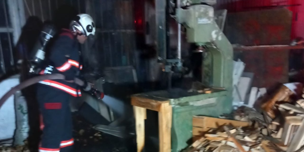 Malatya’da işyeri yangını