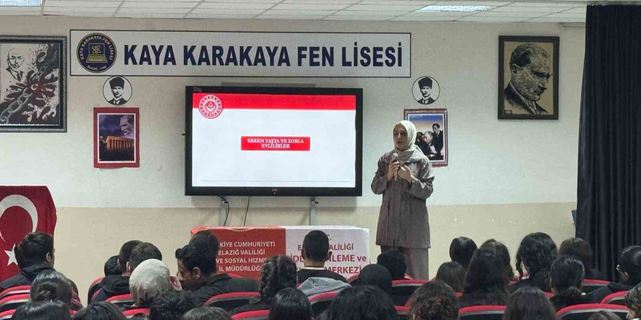 Elazığ’da öğrencilere, kadına yönelik şiddetle  mücadele eğitimi