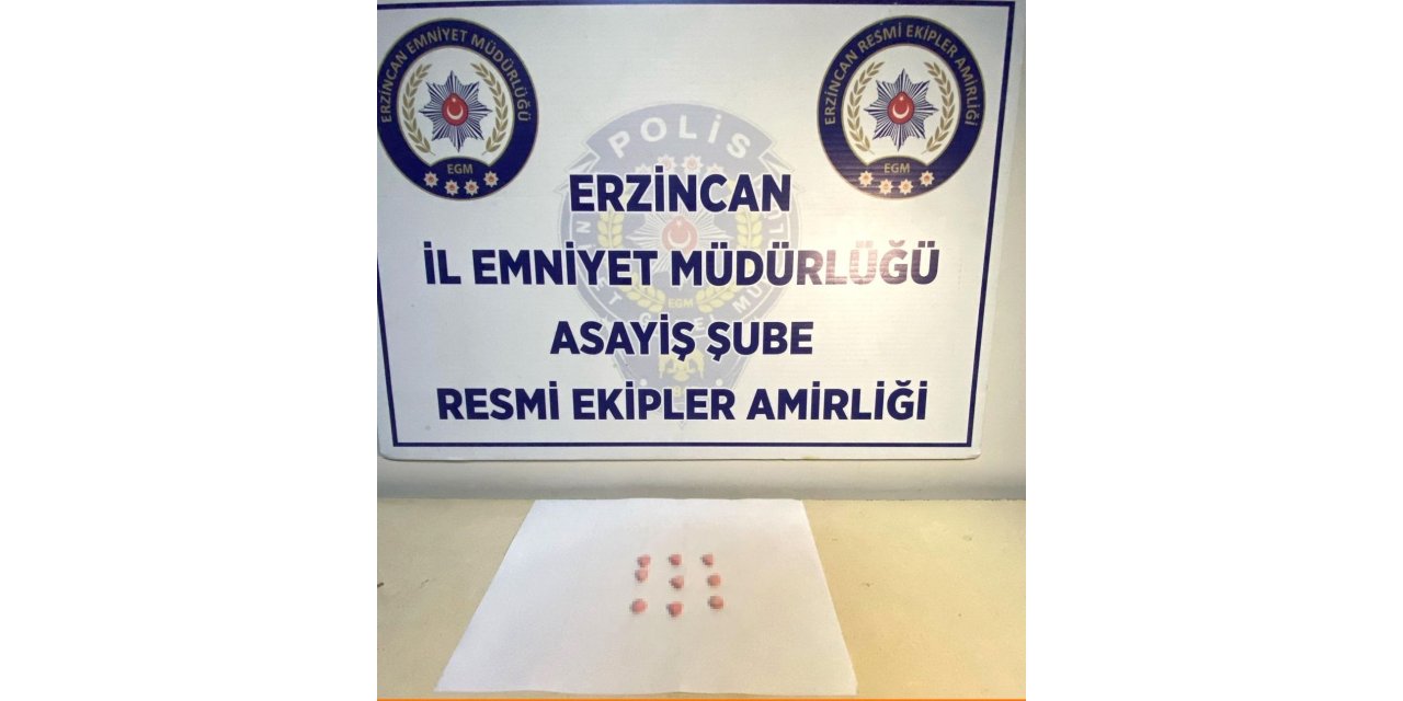 Erzincan’da uyuşturucu madde ele geçirildi