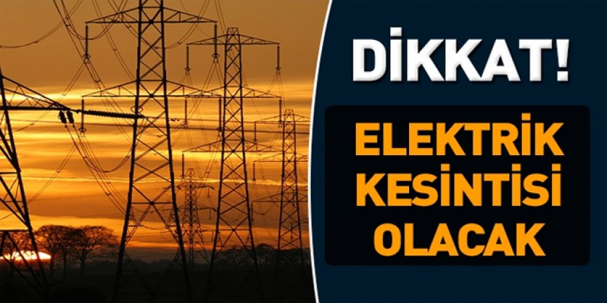 Kars'ta Elektrik Kesintileri Olacak