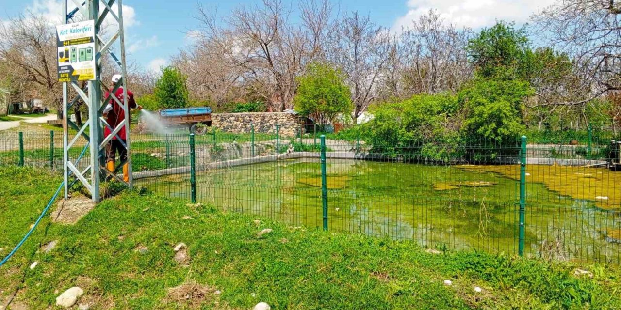 Elazığ’da larva ilaçlama çalışmaları sürüyor