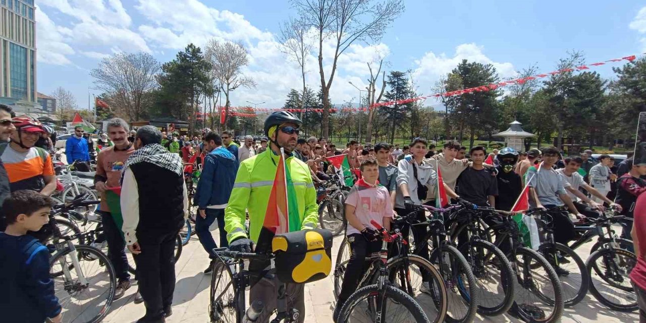 Malatya’da "Gazze için sür ve diren" etkinliği düzenlendi
