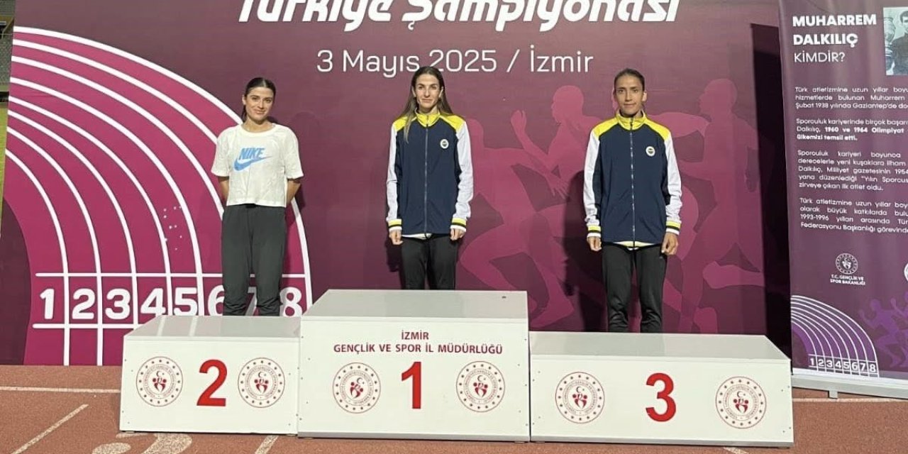 Muşlu atlet Derya Kunur, Türkiye üçüncüsü oldu