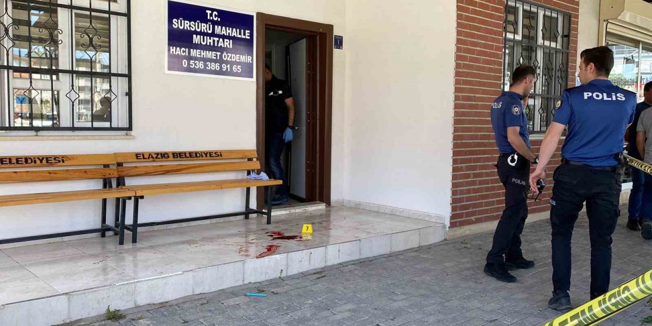 Elazığ’da mahalle muhtarı silahlı saldırıda yaralandı