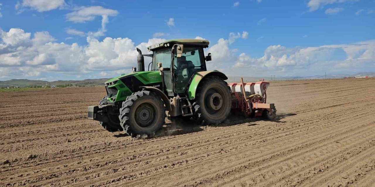 Adilcevaz’da şeker pancarı ekimine başlandı
