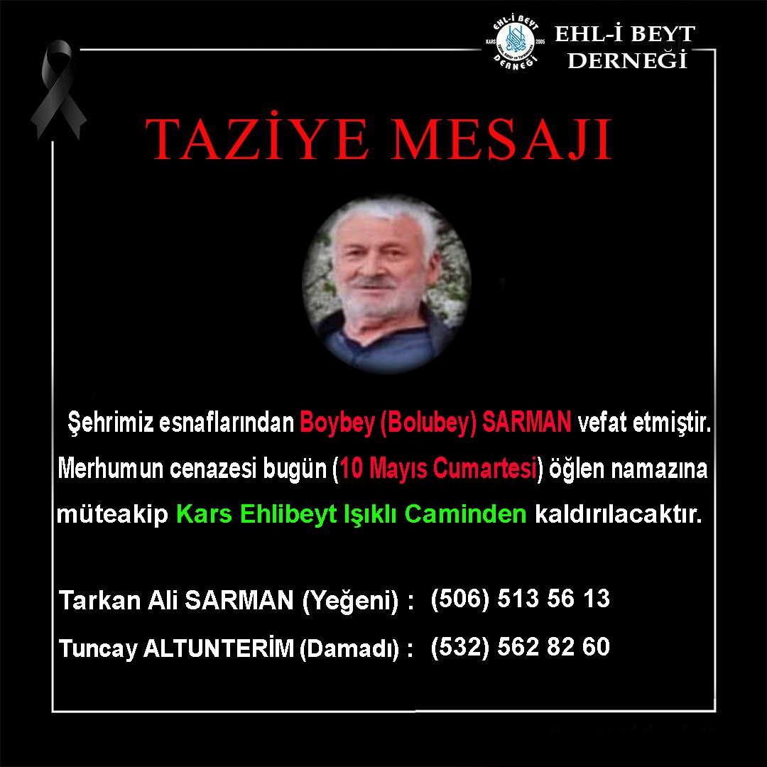 Sarman ailesinin acı günü