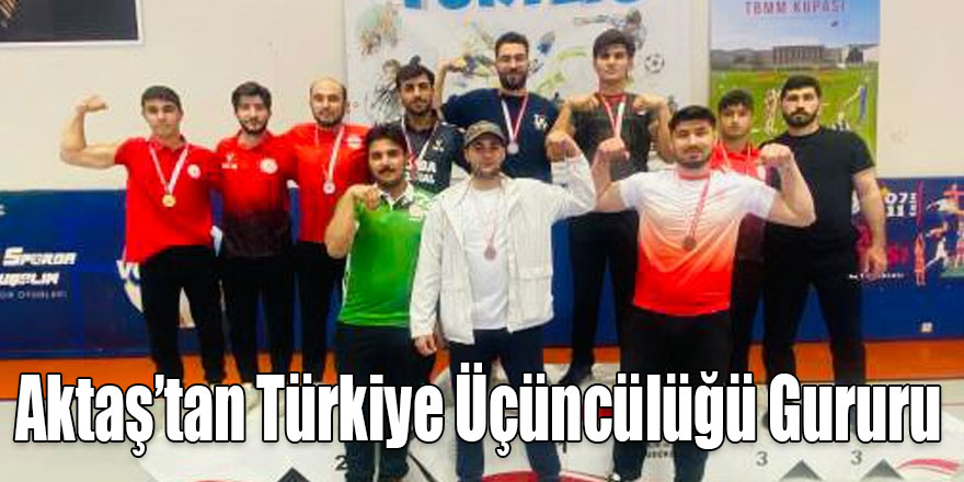 Arpaçaylı Ayaz Aktaş’tan Türkiye Üçüncülüğü Gururu