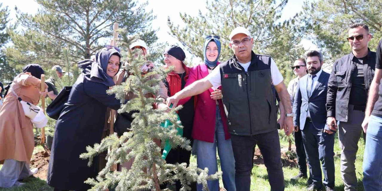 Ağrı’da "Orman Benim" kampanyası kapsamında fidan dikimi ve orman temizliği etkinliği düzenlendi