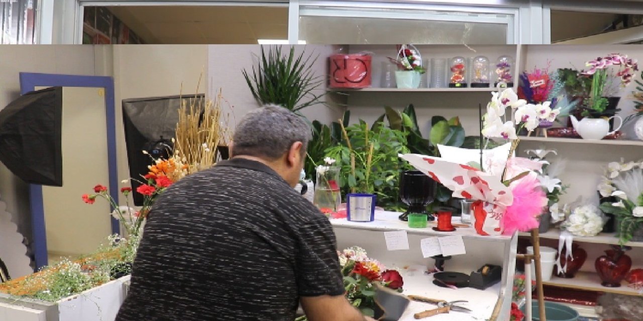 Çiçekçilerde yoğunluk yaşandı