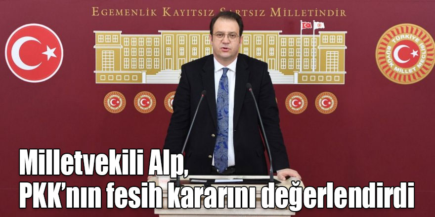 Milletvekili Alp, PKK’nın fesih kararını değerlendirdi