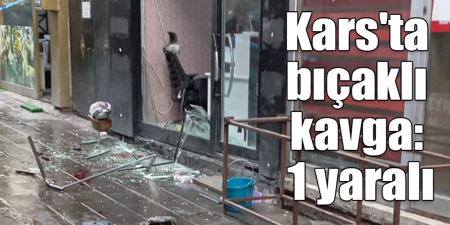 Kars'ta bıçaklı kavga: 1 yaralı