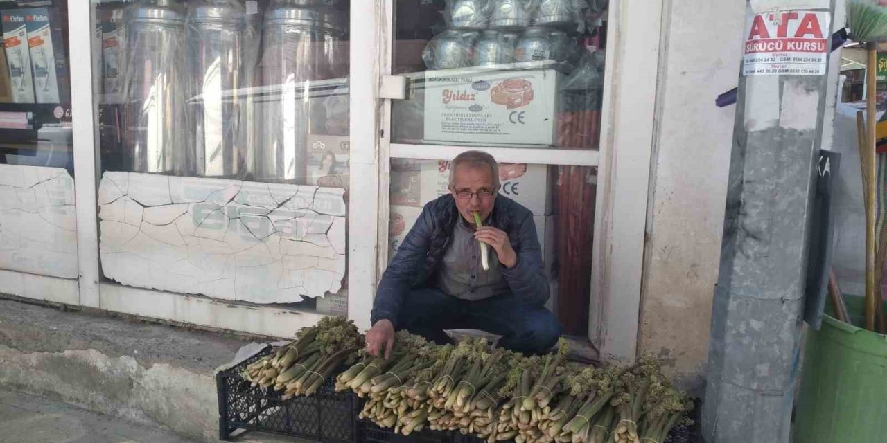 Tercan’da ‘yayla muzunun’ destesi 50 ila 80 TL’den satışta