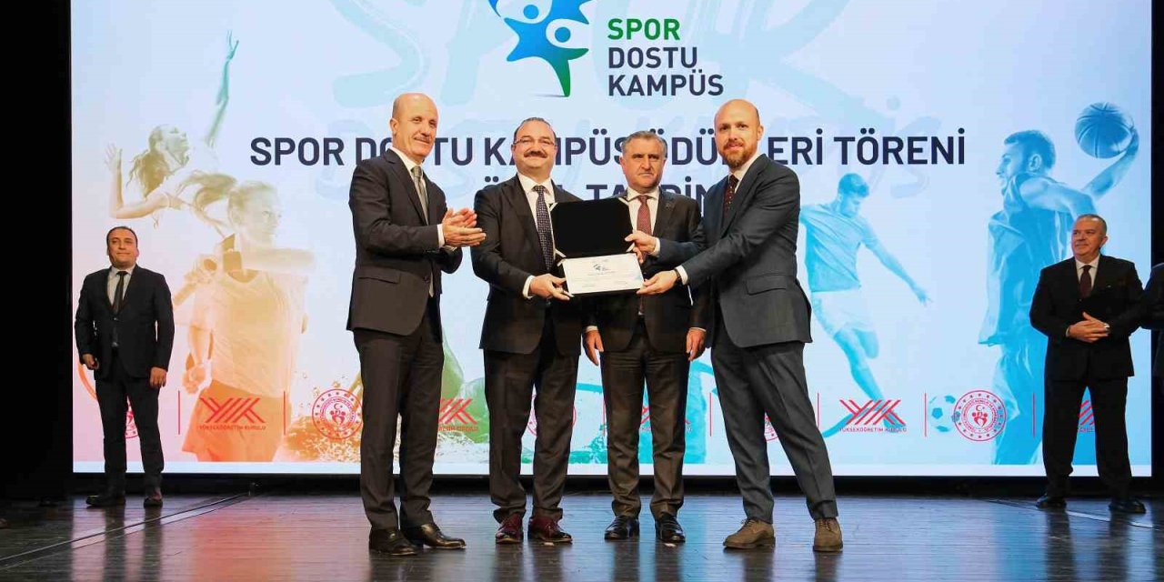 Atatürk üniversitesi "Spor dostu kampüs" unvanına layık görüldü