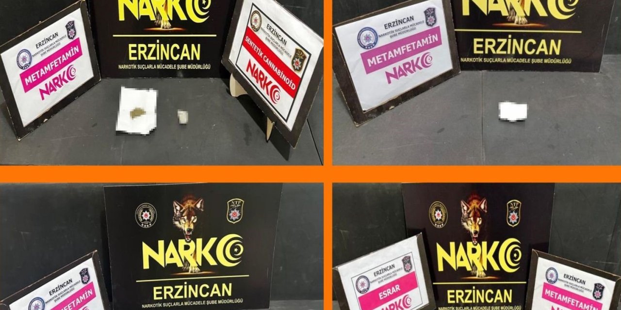Erzincan’da 5 kişiye uyuşturucu kullanmaktan işlem yapıldı