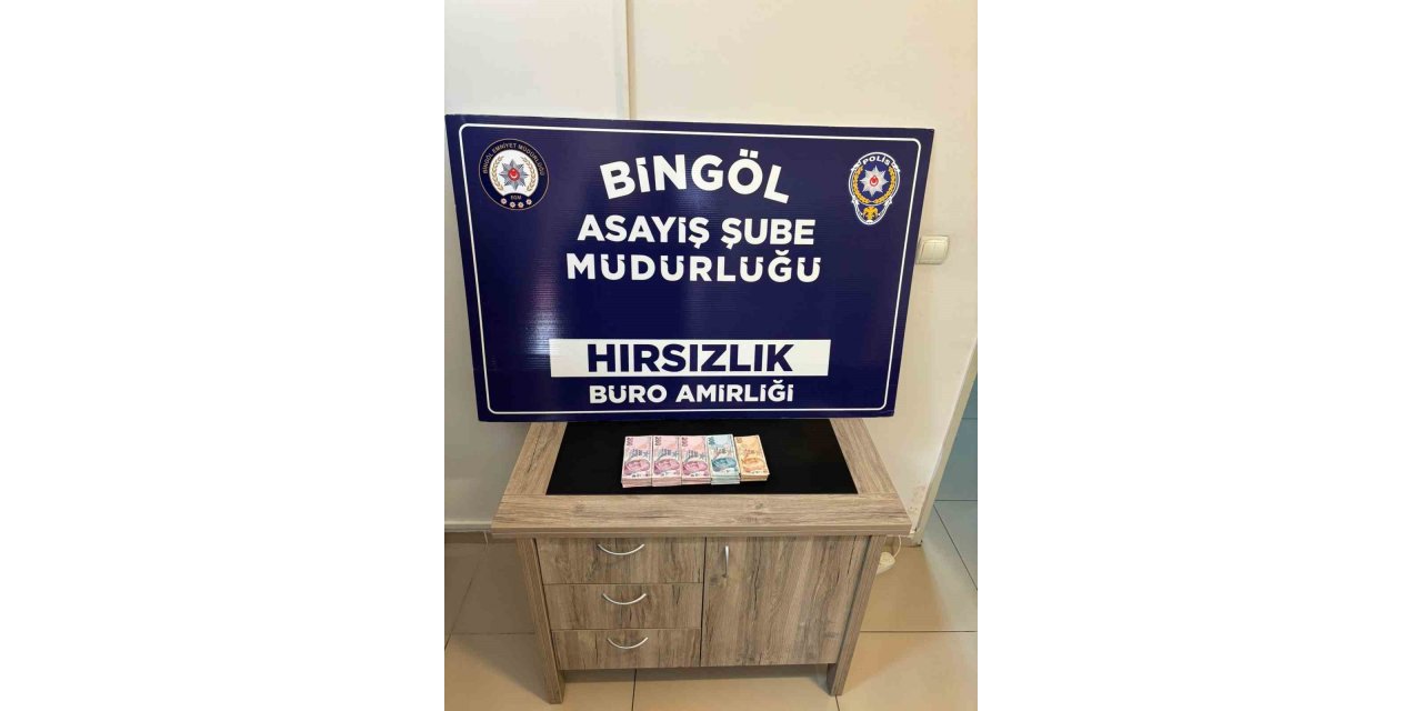 Bingöl’de bankta unutulan telefonu alan şüpheli yakalandı