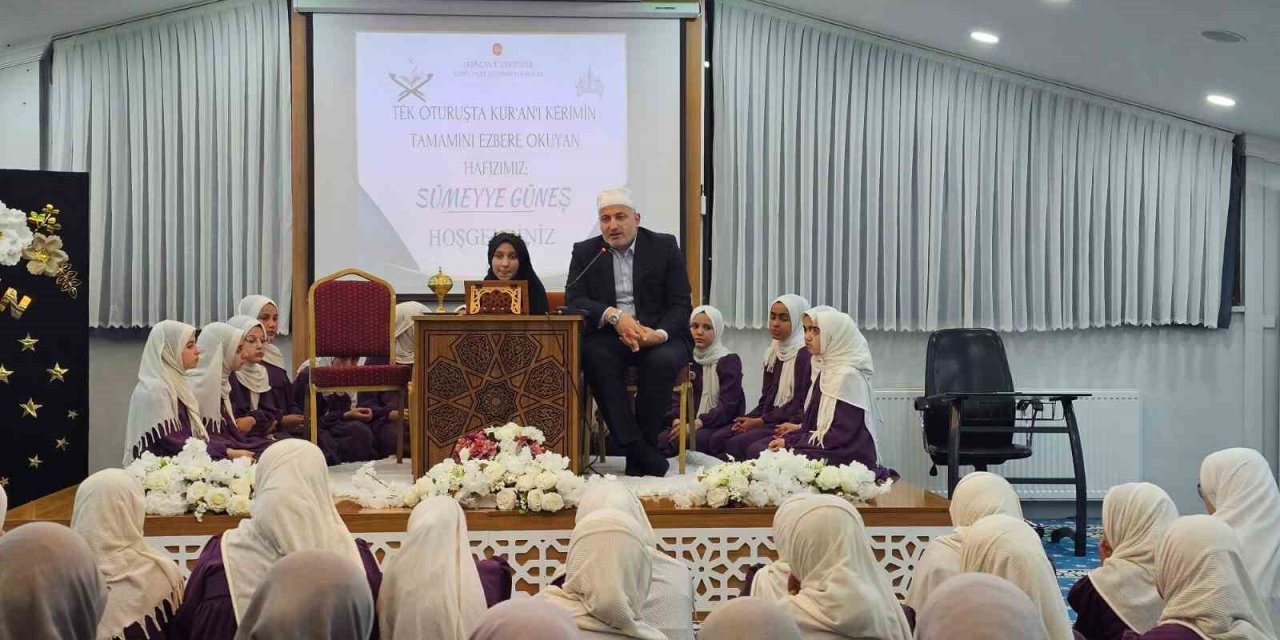 13 yaşında 1 günde hatim yaptı