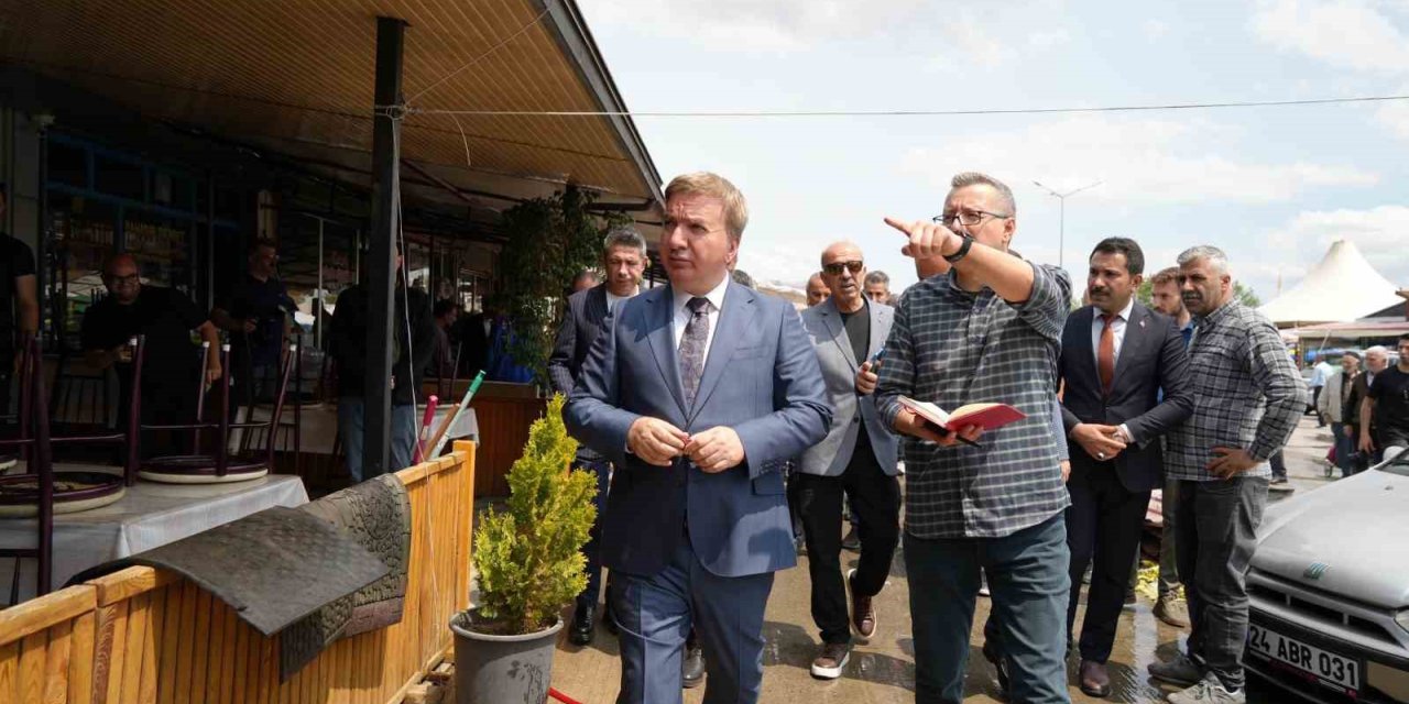 Buğday Meydanı’nda hasar tespit çalışmaları yapıldı