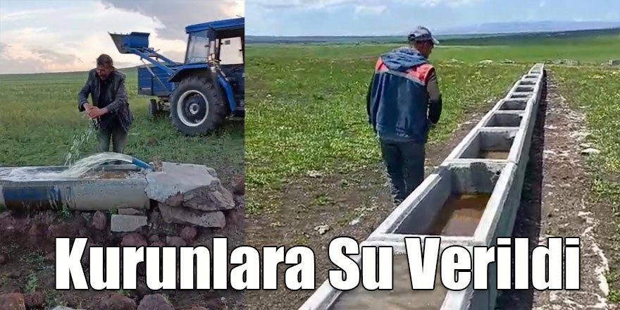 Kuyucuk Yaylası’nda Kurunlara Su Verildi