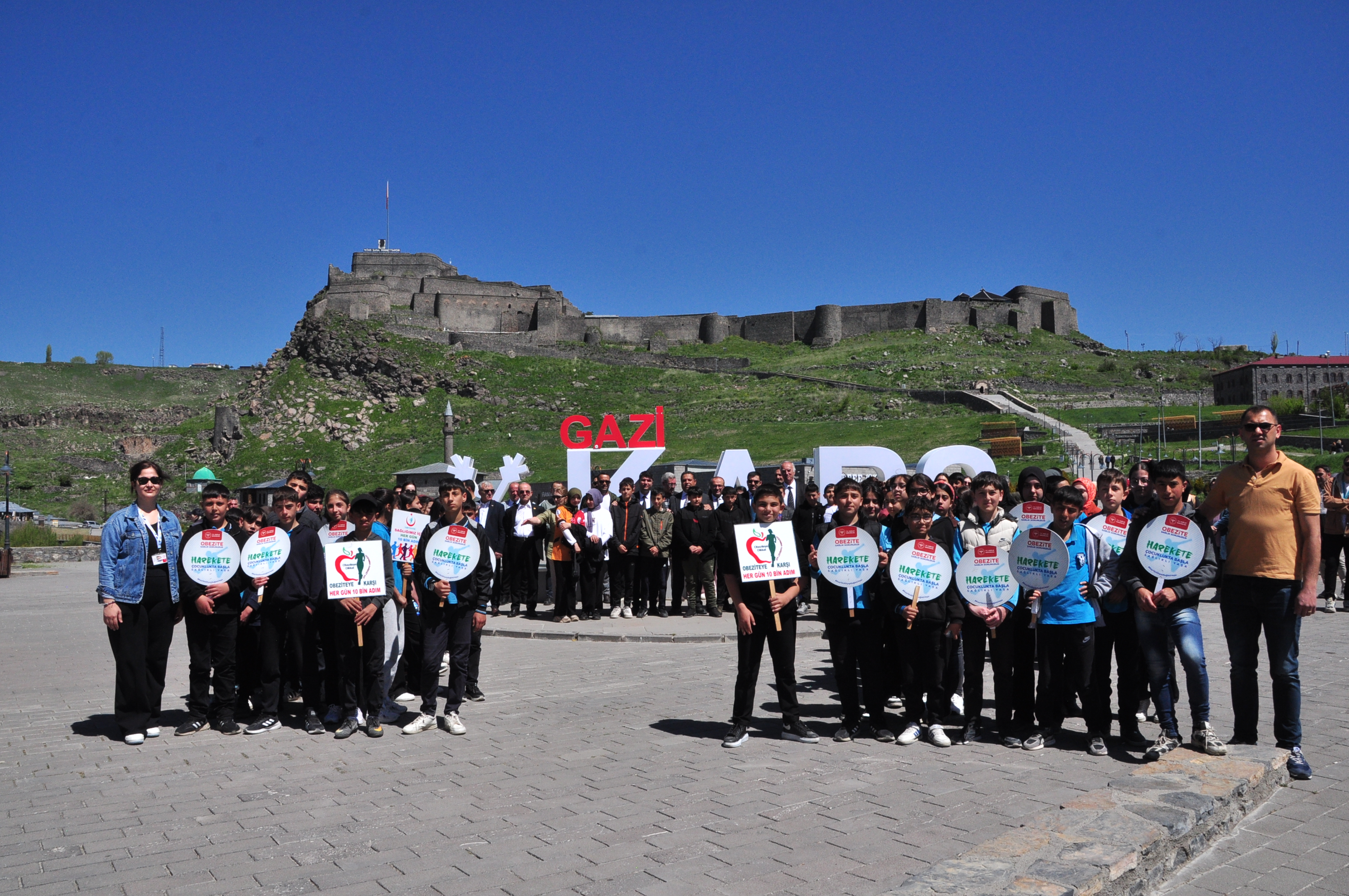 Sağlık için yürüdüler farkındalık oluşturdular
