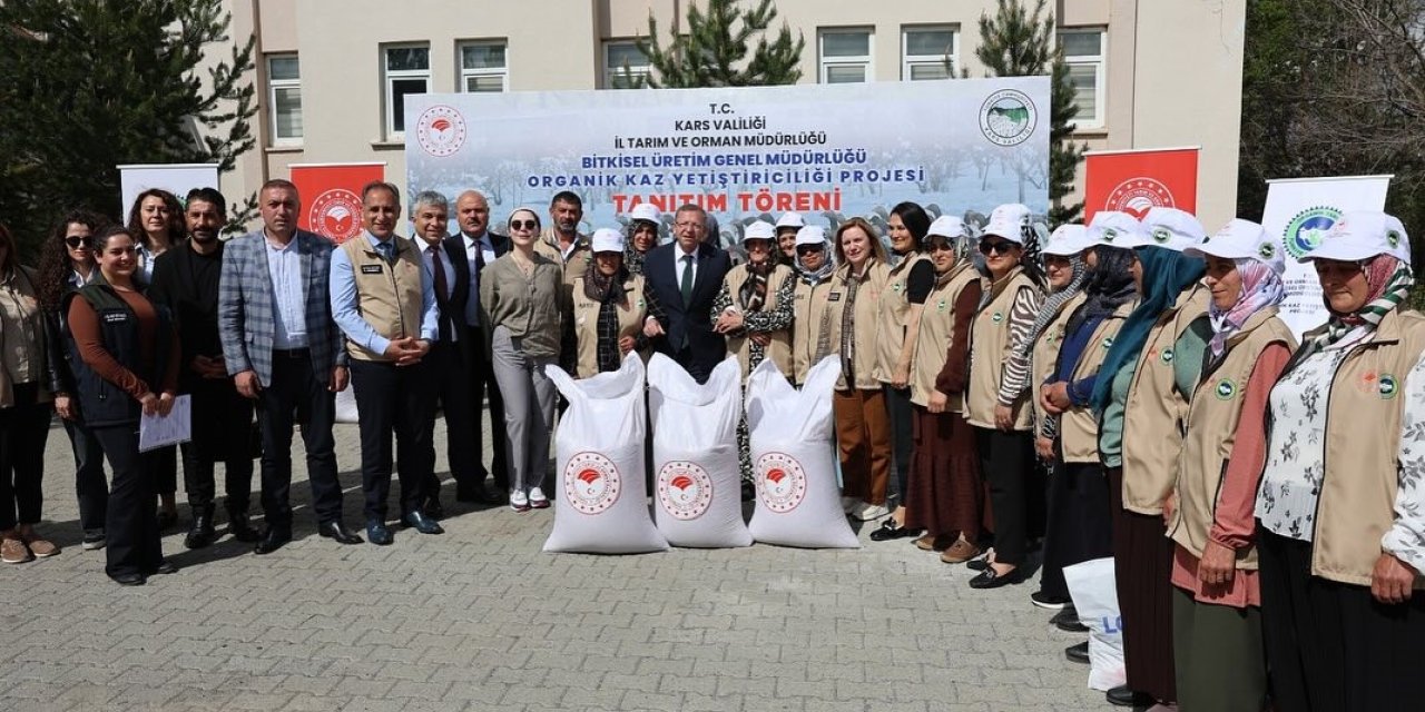 Kars’ta Organik Kaz Yetiştiriciliği Projesi başlatıldı