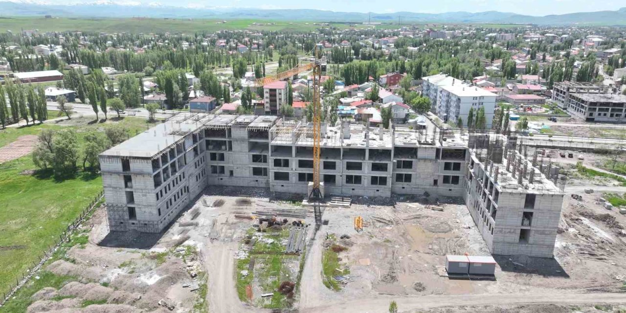 Ağrı İl Emniyet Müdürlüğü yeni hizmet binası inşaatı hızla sürüyor