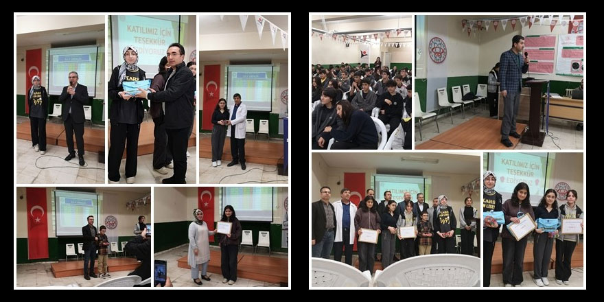 Kars’ta Osmanlı Türkçesi Yarışmasında dereceye giren öğrencilere ödülleri verildi