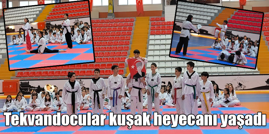 Kars'ta tekvandocular kuşak heyecanı yaşadı