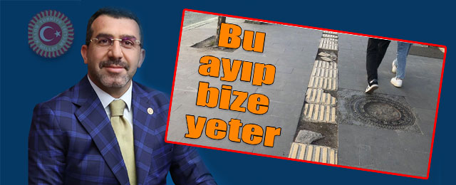 Bozuk kaldırımlara Milletvekili Çalkın müdahale etti