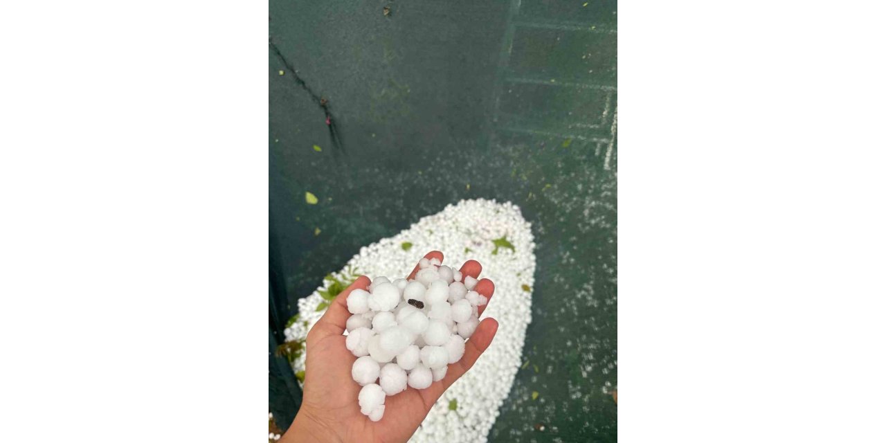 Elazığ’ın yüksek kesimlerinde dolu etkili oldu