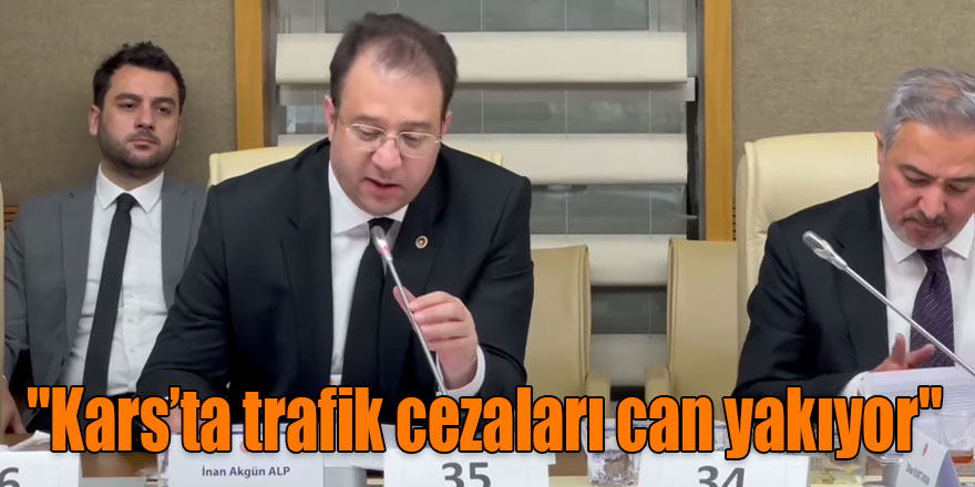 CHP'li Alp: "Kars'ta trafik cezaları can yakıyor"