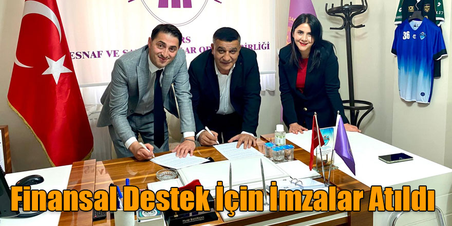 Kars’ta Esnafa Finansal Destek İçin İmza Töreni Düzenlendi