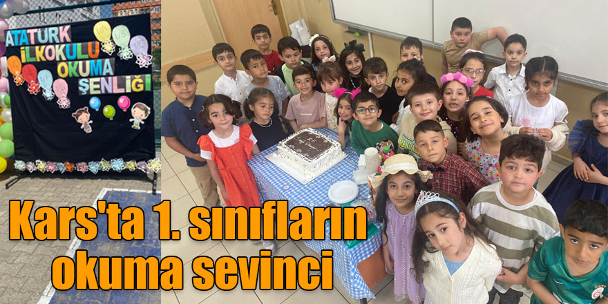 Kars'ta 1. sınıfların okuma sevinci