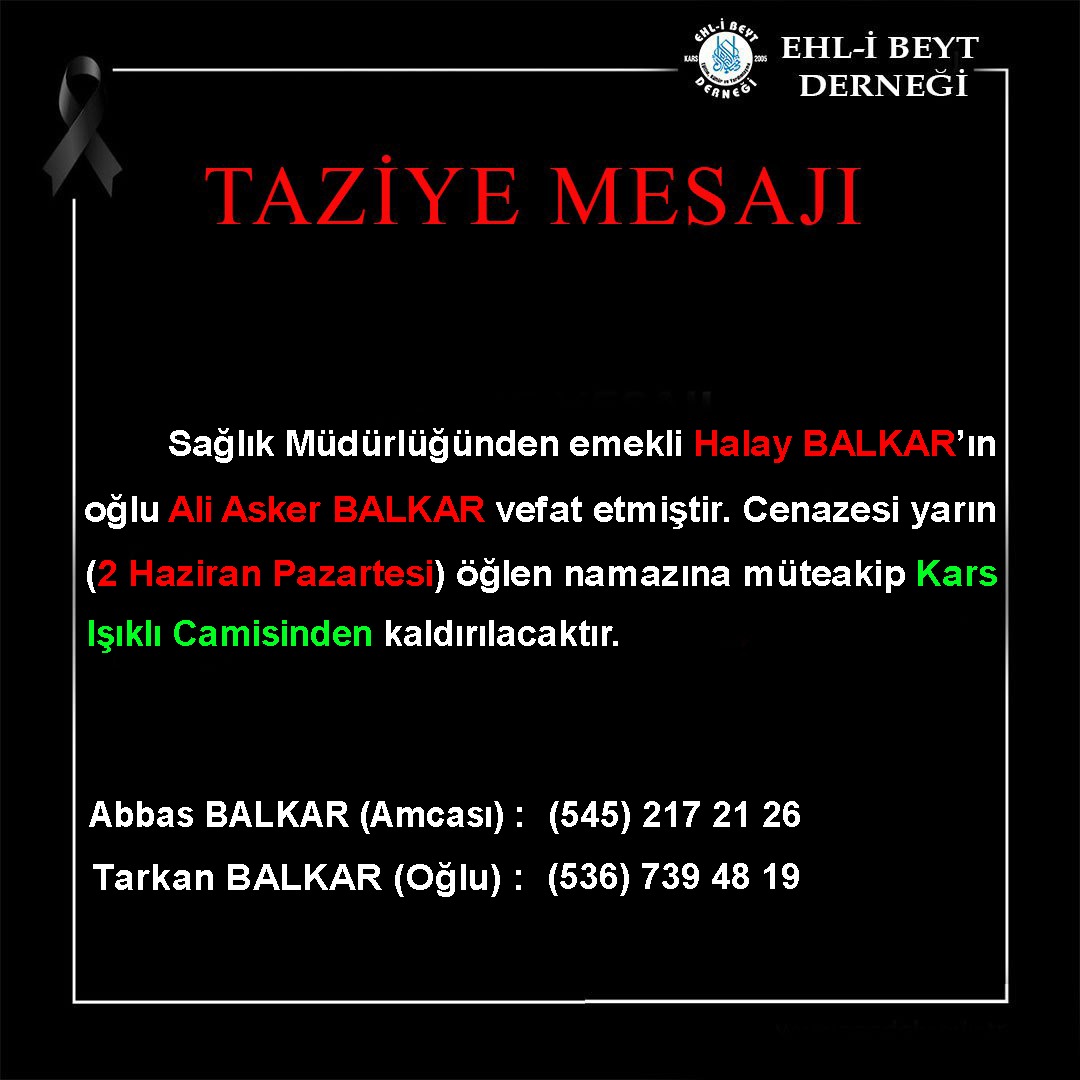 Balkar ailesinin acı günü